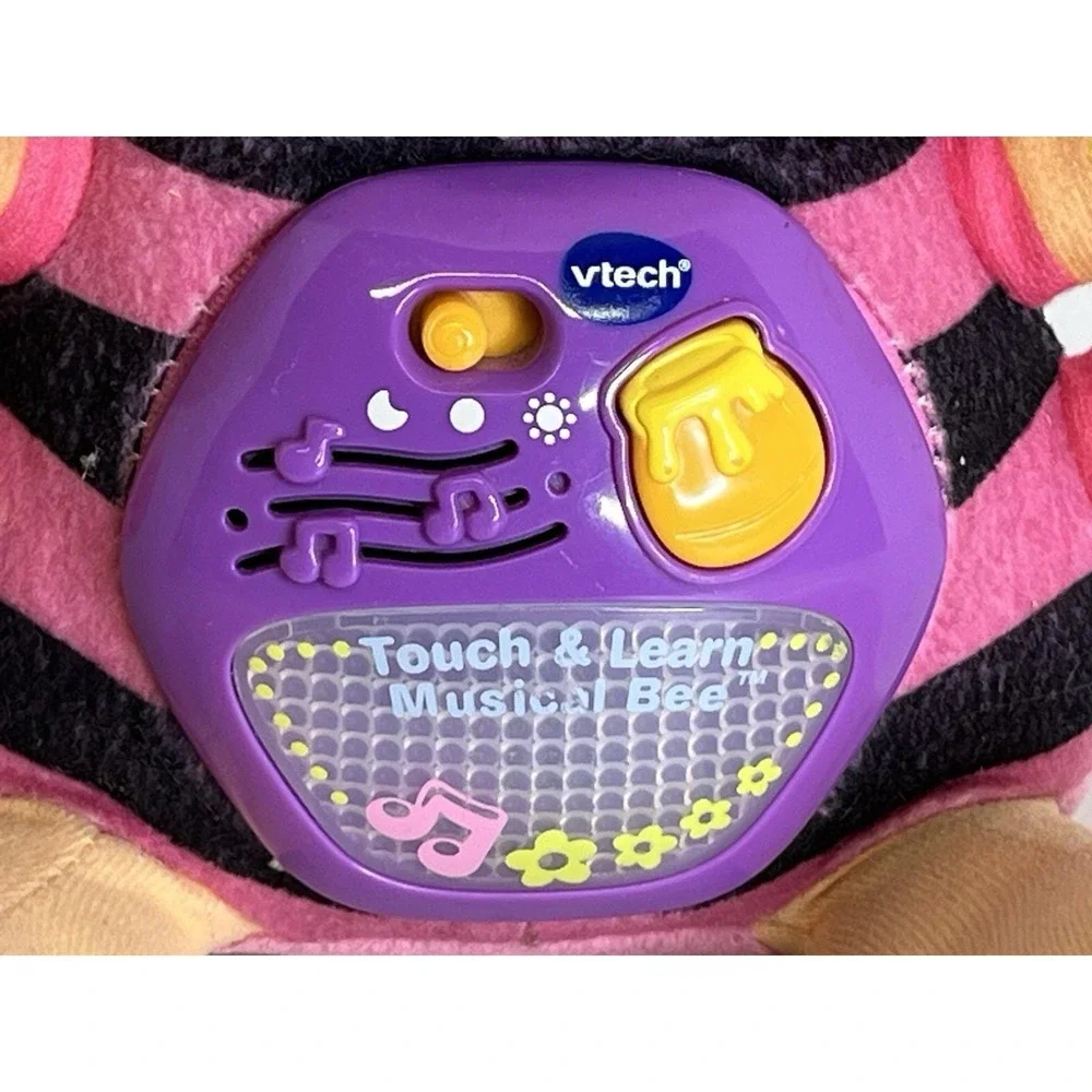 Vtech Touch And Learn Musical Pink Bumble‎ Bee Baby Toy Light Up Tested/Works